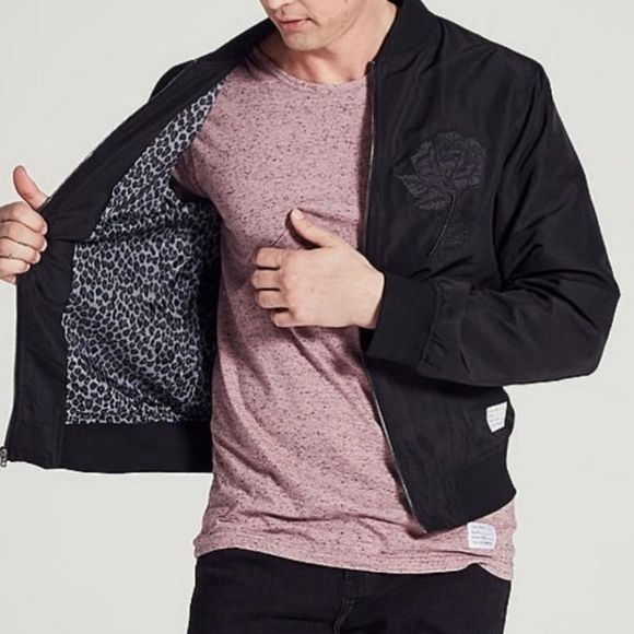 Adam Levine Rose Bomber Jacket - Picture 2 of 7